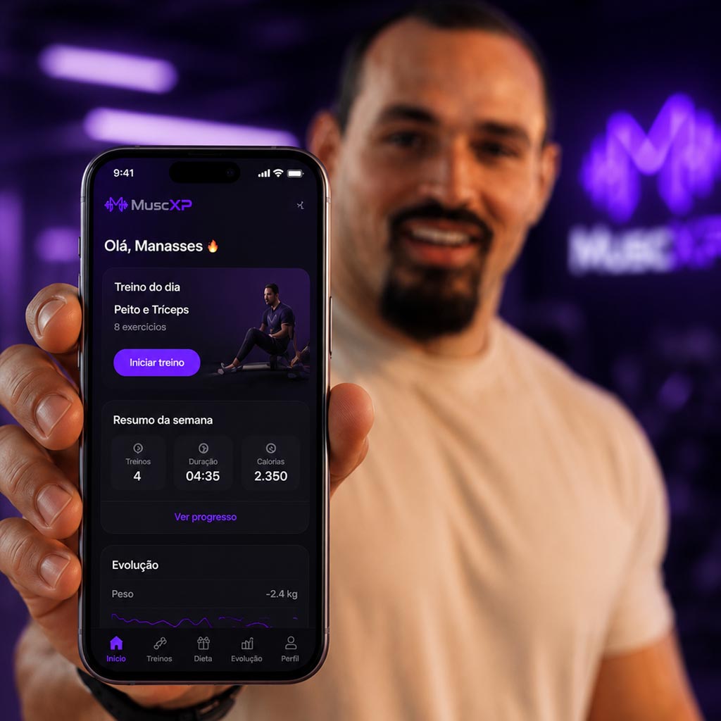 MuscXP App Mockup